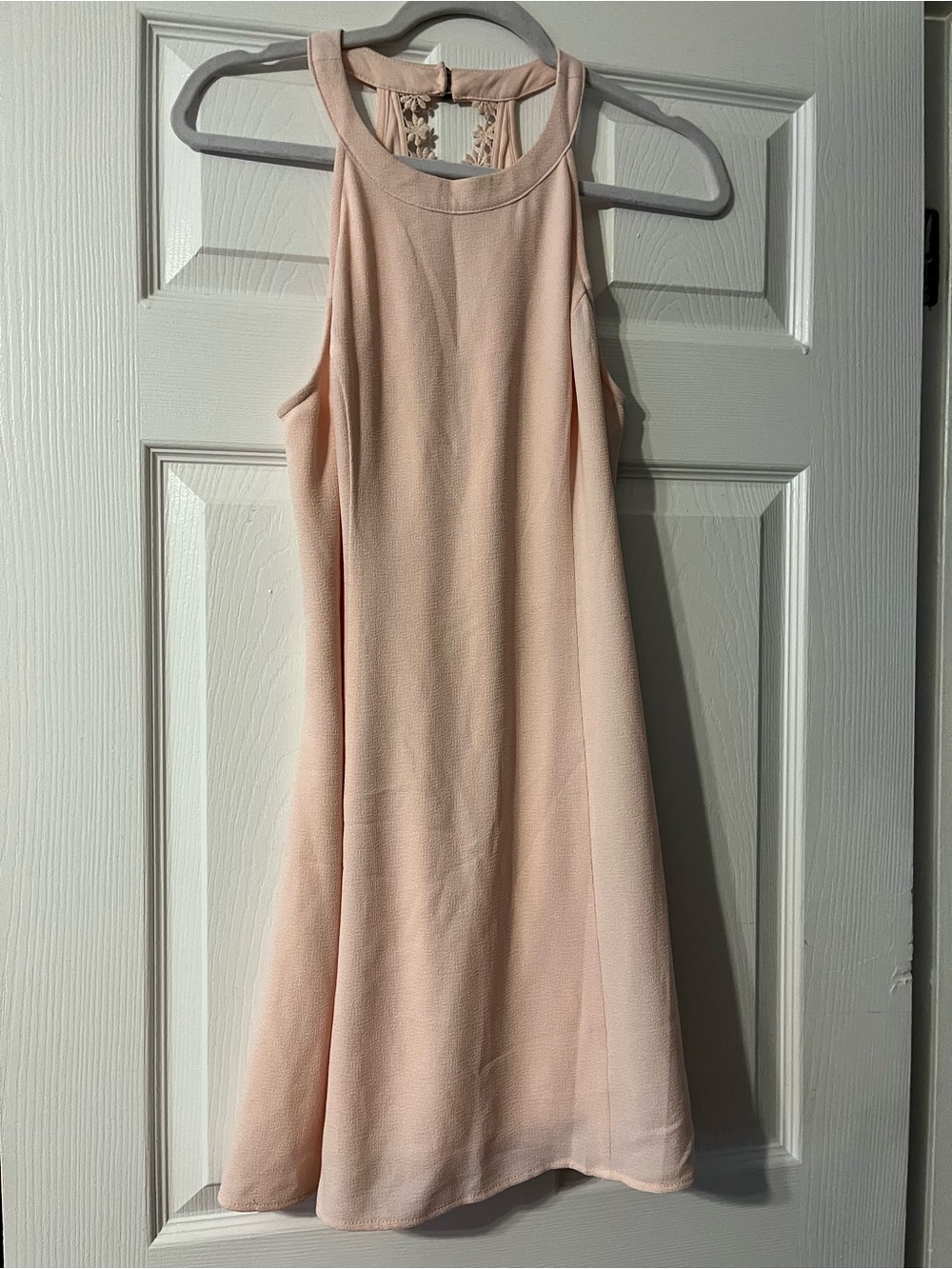 Speechless Sleeveless Shift Dress in Blush Pink